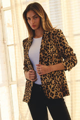 Leopard Print Blazer