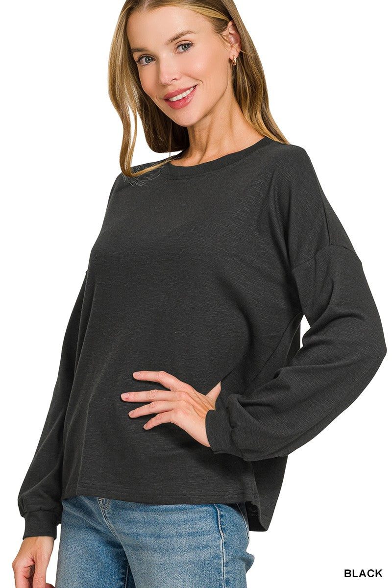 Effortless Basic Top Black
