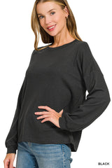 Effortless Basic Top Black