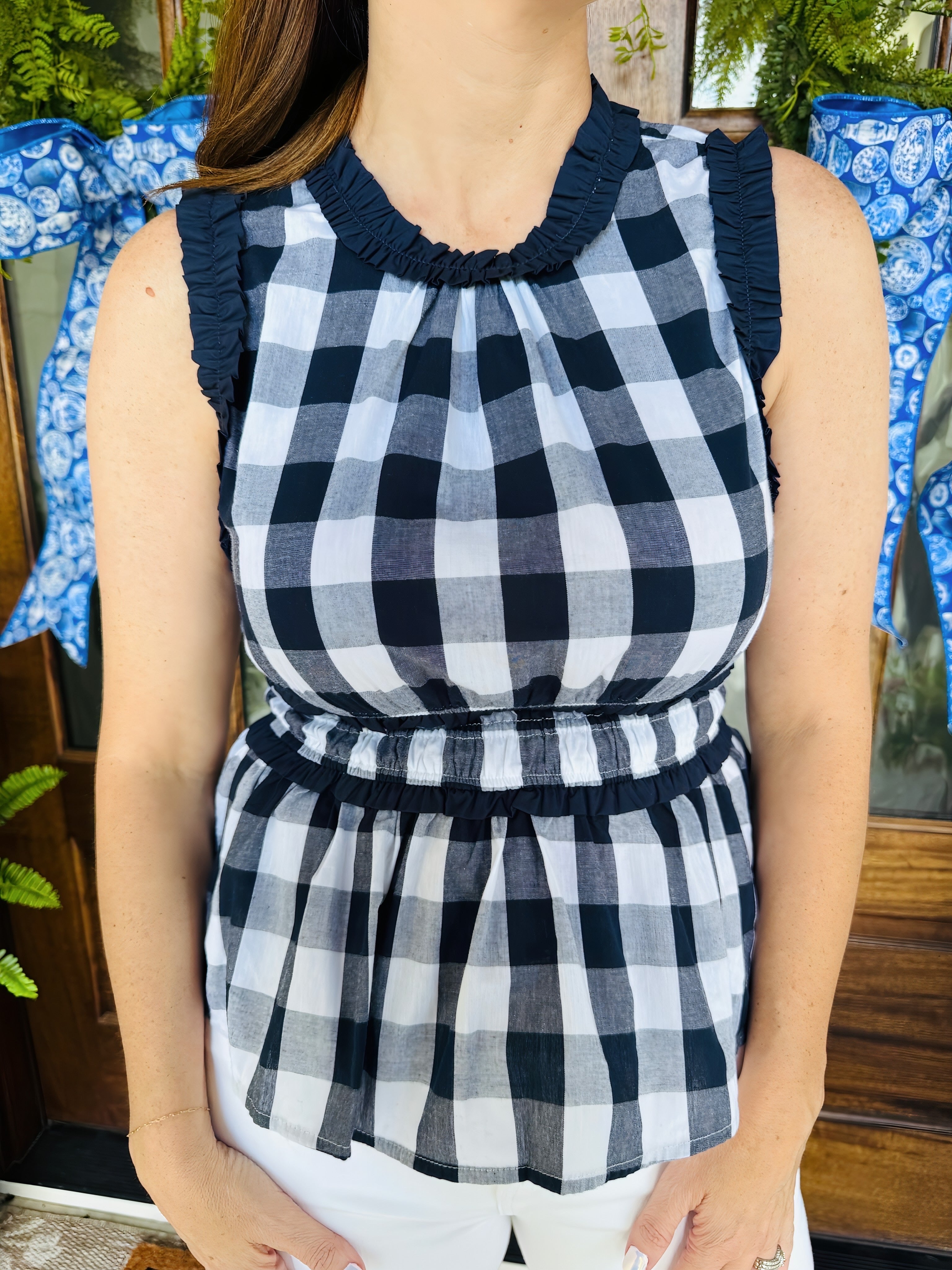 The Grady Gingham Top