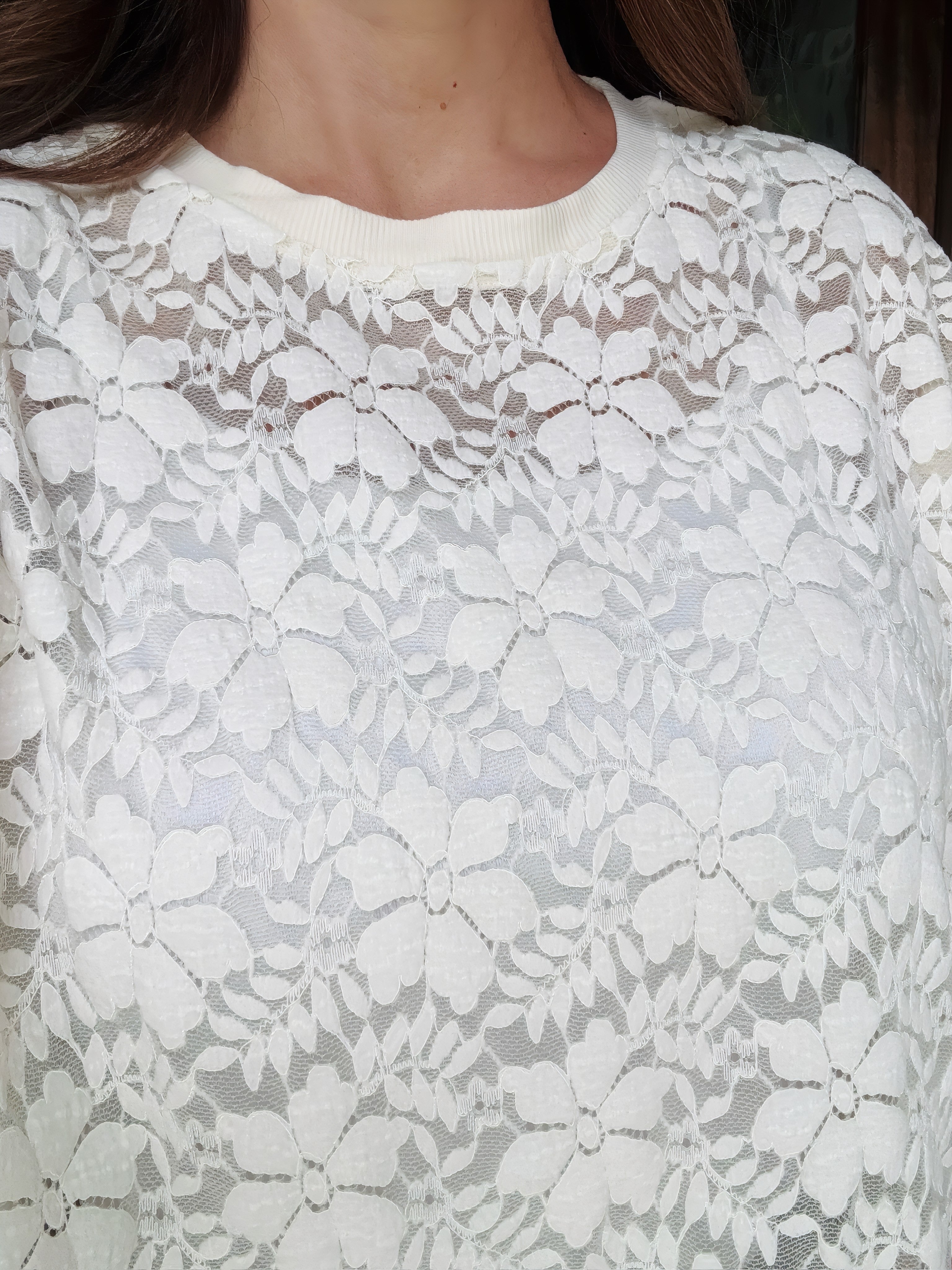 The Nicole Top Cream