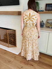 The Calina Tropical Maxi Dress