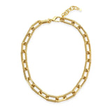 Paperclip Chain Gold Necklace