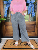 Fifth Avenue Gingham Pant Navy