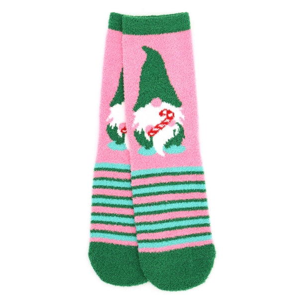 Christmas Gnome Fuzzy Socks
