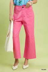 The Pink Peony Front Pocket Pants
