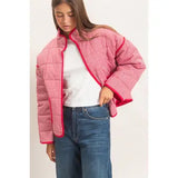The Cabin Gingham Red Jacket