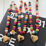 Chansutt Pearls Candy Heart Necklace