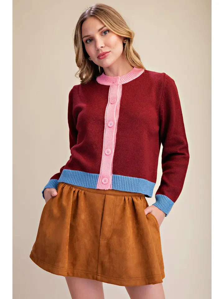 The Icon Burgundy Sweater