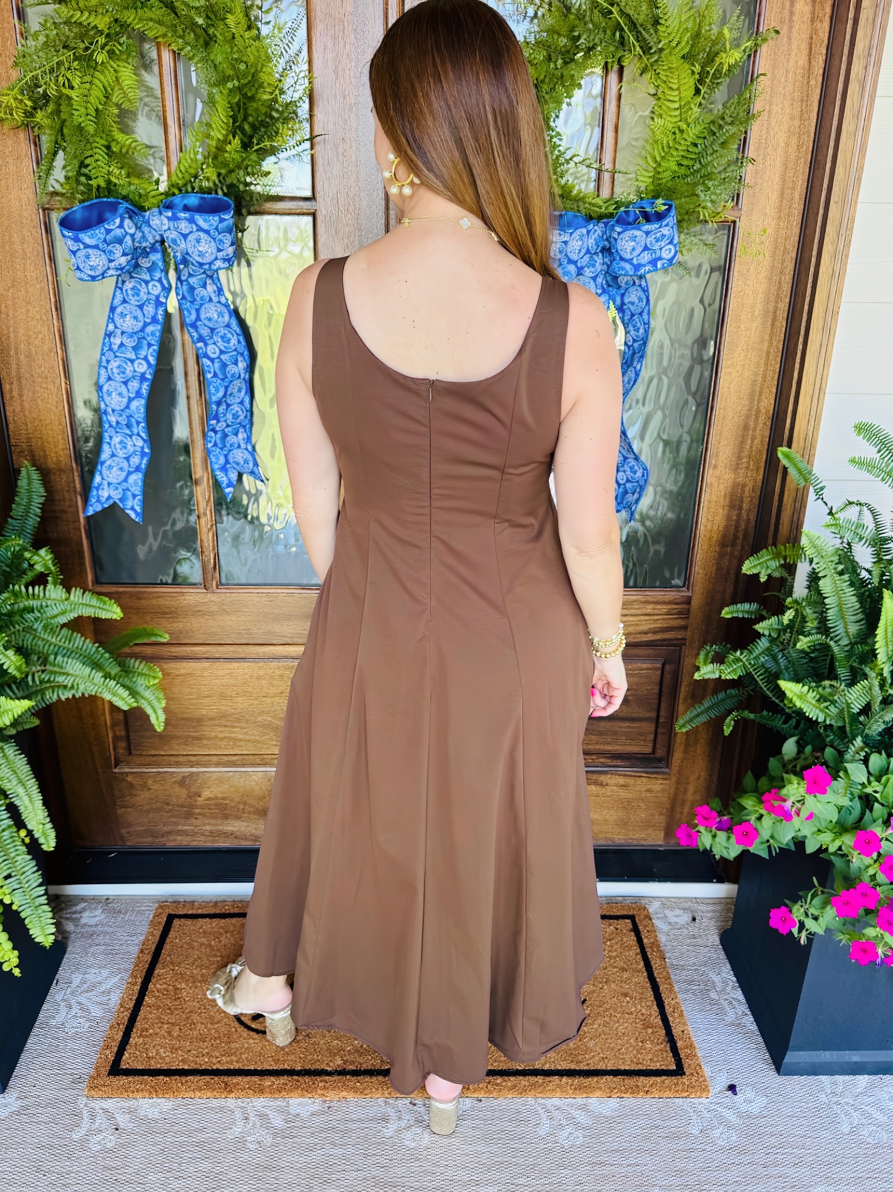 The Harbor Dress Brown