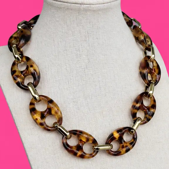 Tortoise Statement Necklace