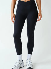 Venice Crossover Black Leggings