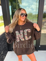 NC Camo Sweatshirt Brown