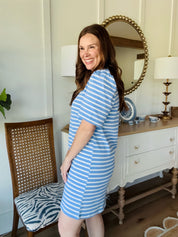 The Adelyn T-Shirt Dress Blue