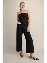 The Black Collette Wide Leg Pant