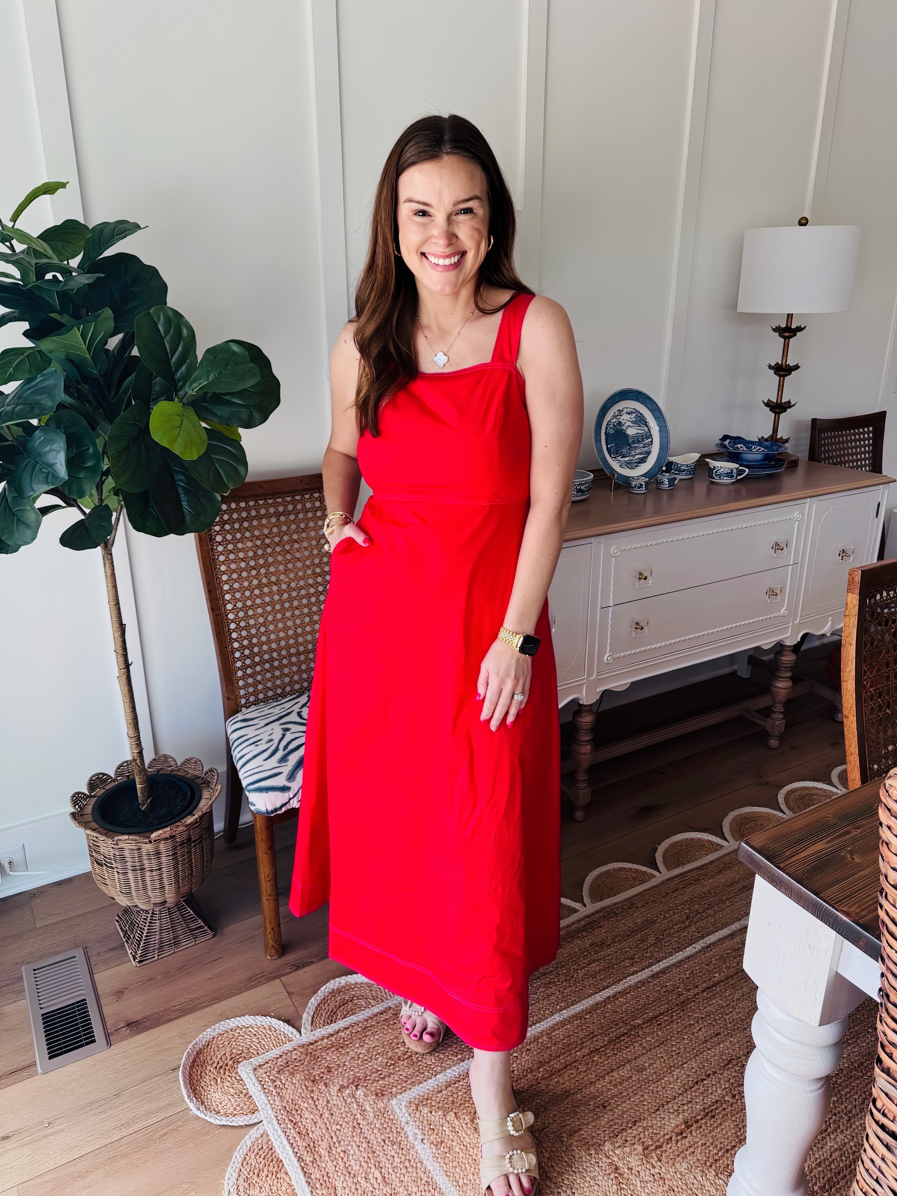 No Stops Dress Red