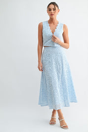 The Celeste Scalloped Set