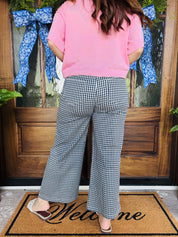 Fifth Avenue Gingham Pant Navy