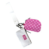 Lulu Mac Hot Pink/White Dots Wristlet