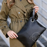 Black Weave Clutch