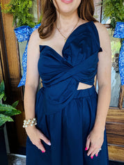 Knotts Landing Dress Navy