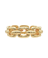 Hammered Chain Style Bangle Bracelet