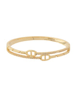 Layered & Accented Pave Mariner Bangle
