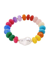 Candy Bead & Baroque Pearl Bracelet