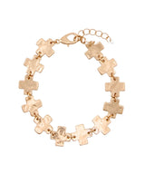 Gold Cross Bracelet