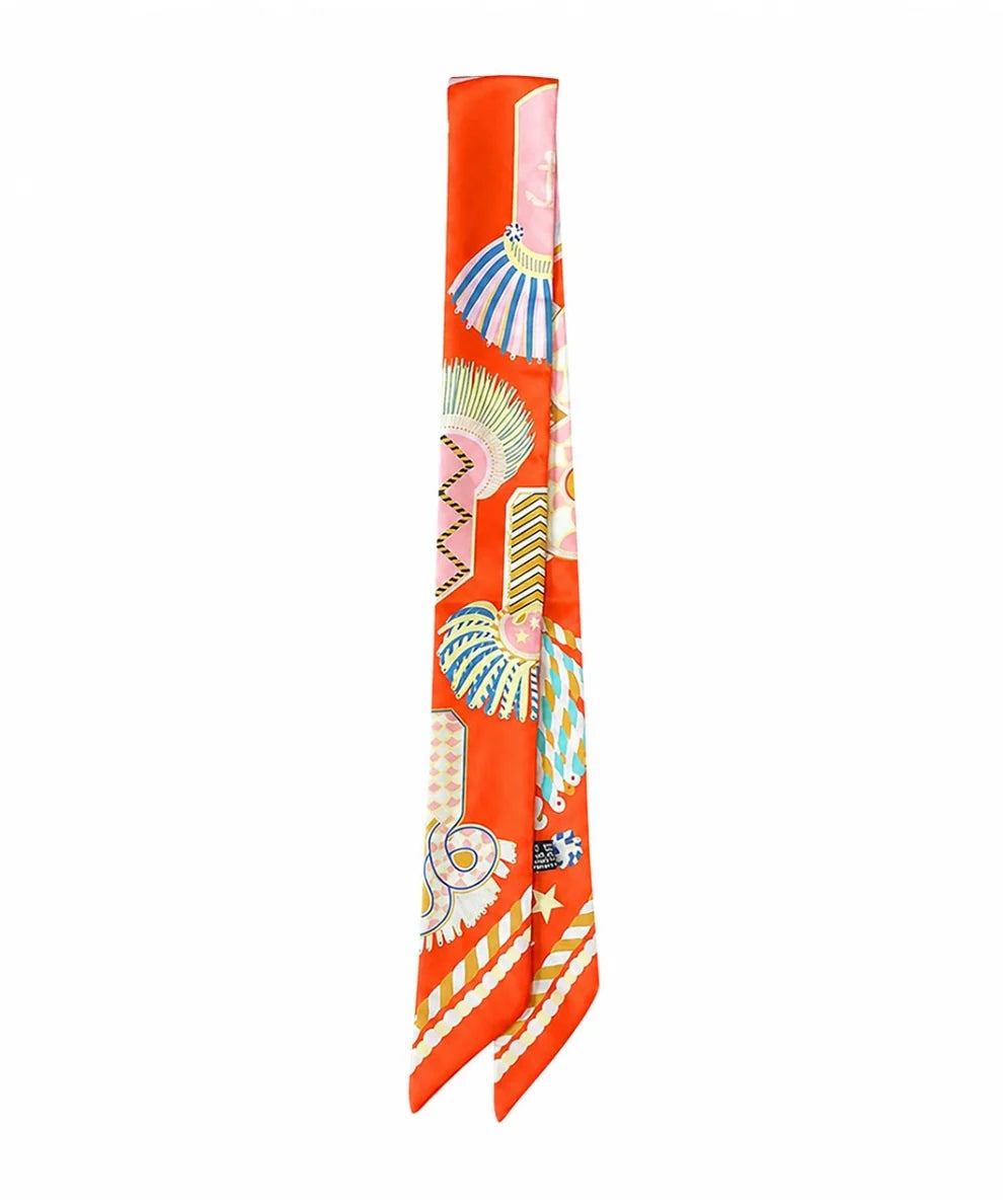 Multi Colored Skinny Scarf
