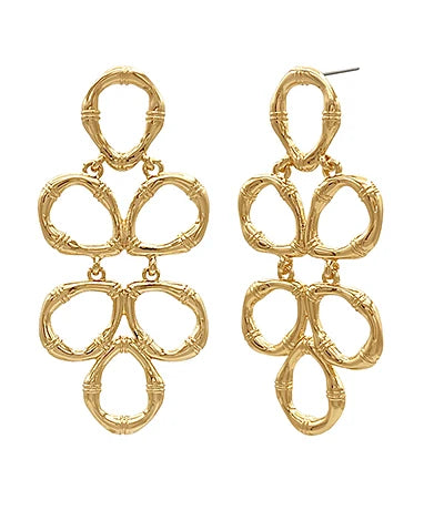 Bamboo Drop Earrings