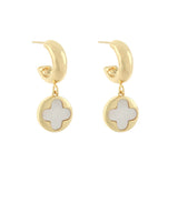 MOP Clover Dangle Earring