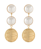 Pearl & Round Earrings