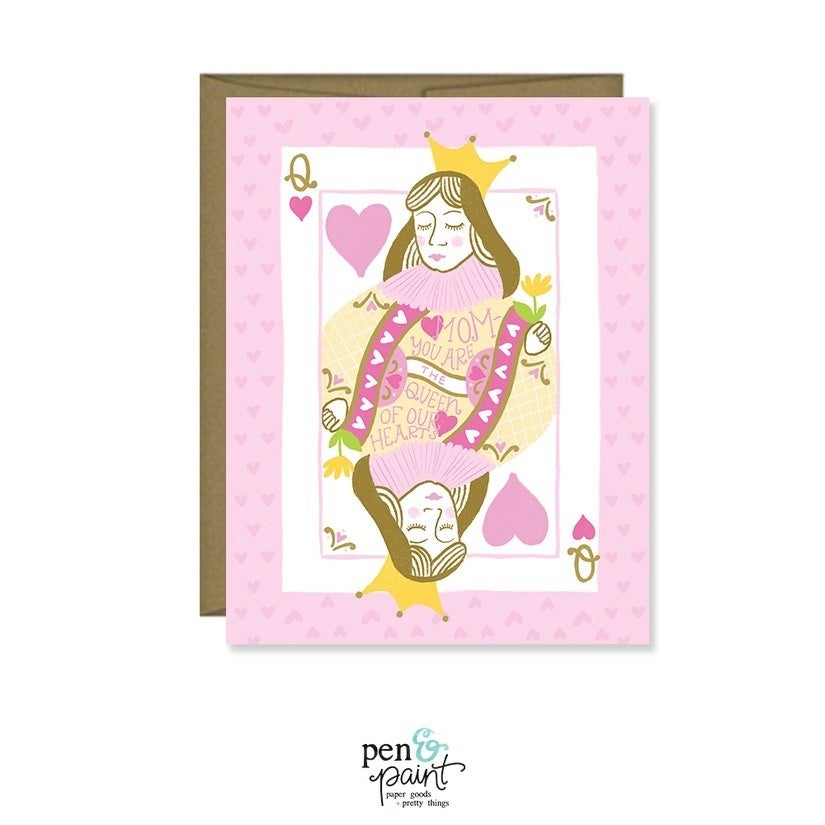 Queen of Hearts Card