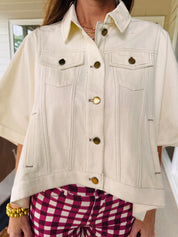 The Curated Ecru Jean Jacket