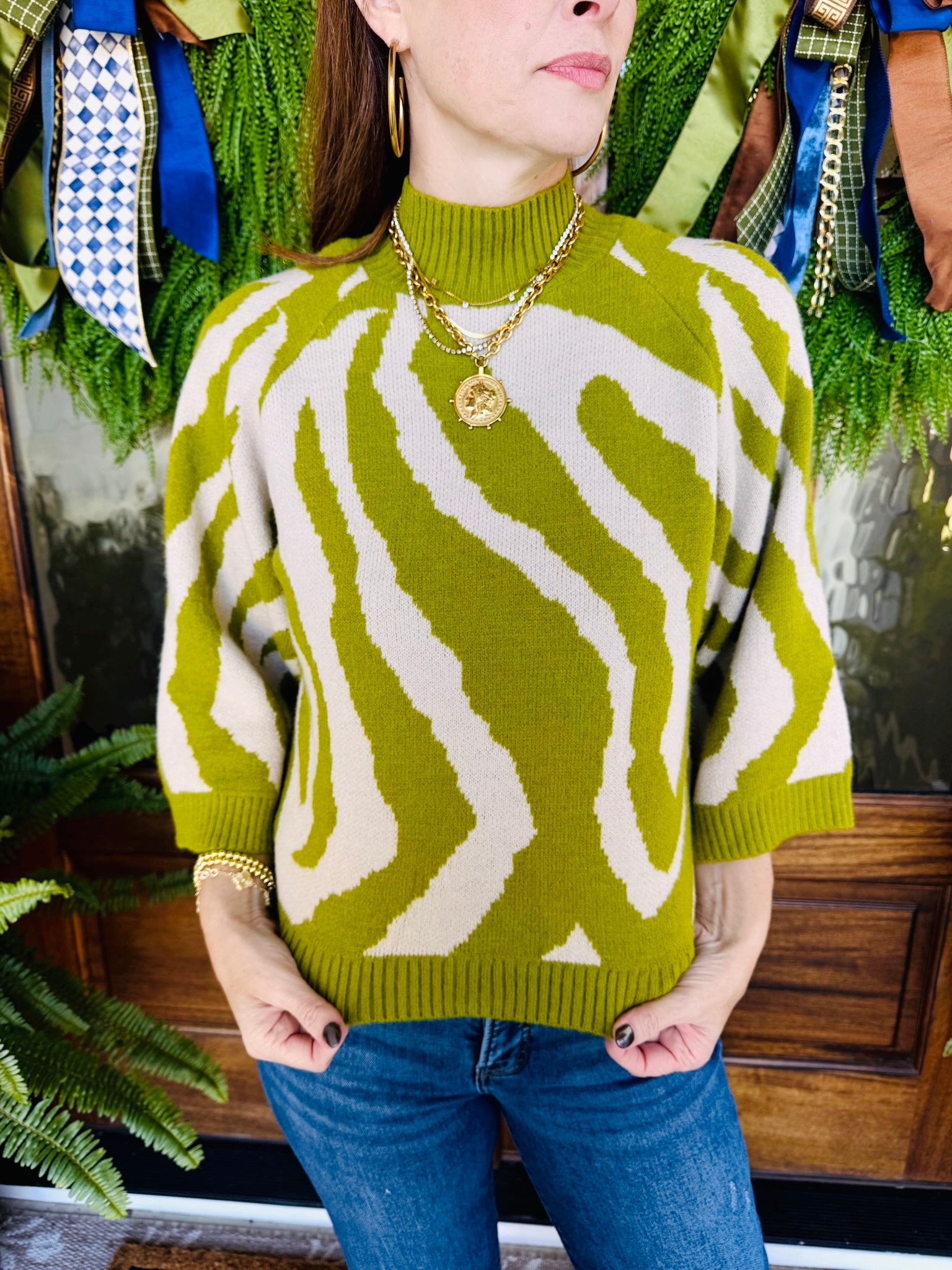 The Safari Zebra Sweater