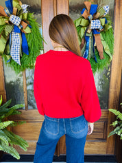 The Lattie Red Sweater