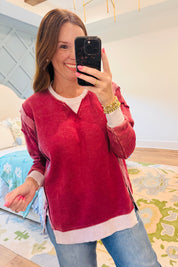 The Everyday Sweatshirt Cabernet