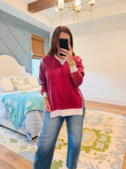 The Everyday Sweatshirt Cabernet
