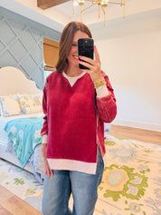 The Everyday Sweatshirt Cabernet