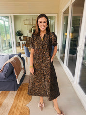 The Jacquard Leopard Dress