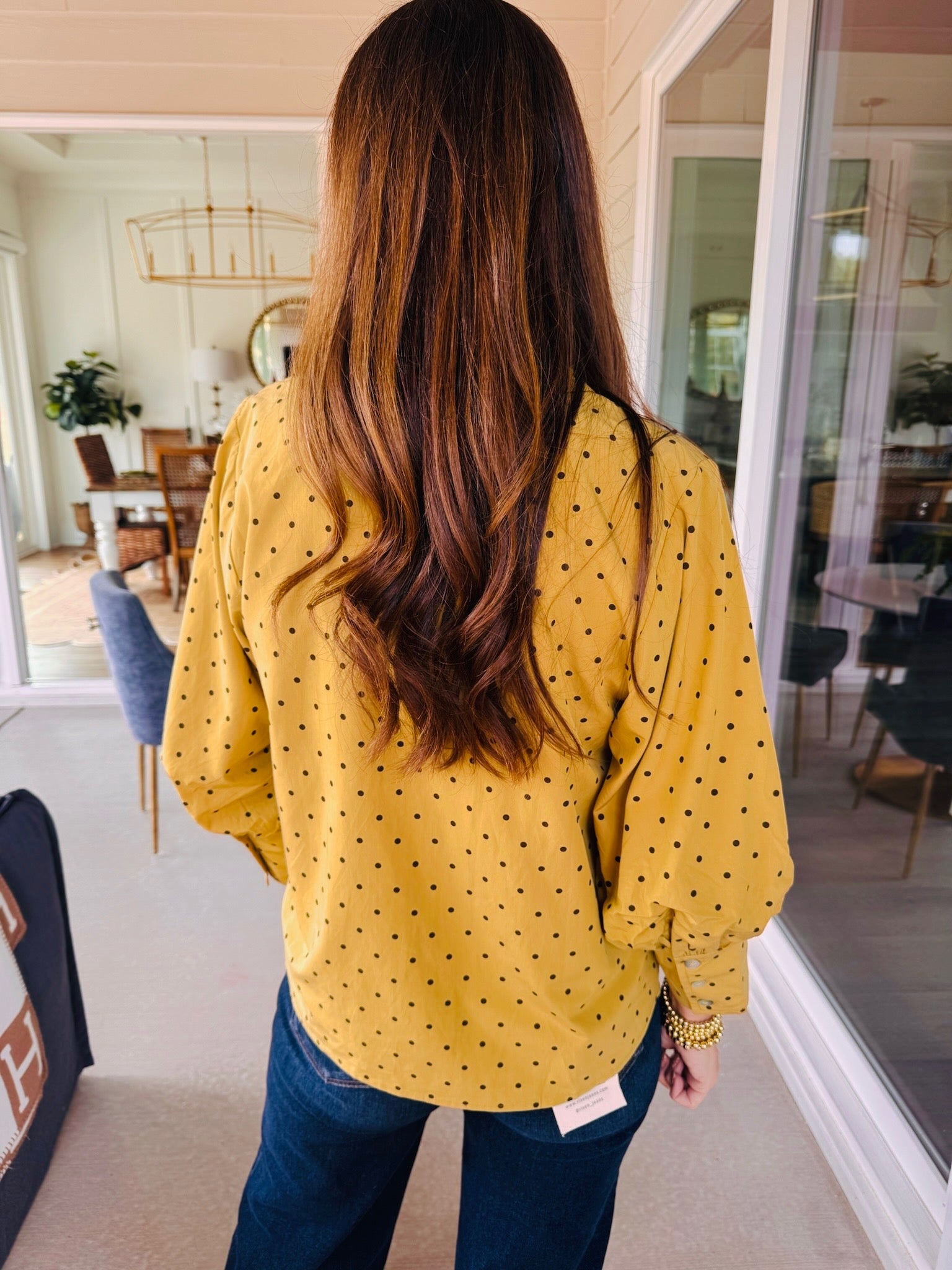 The Chrisley Polka Dot Top