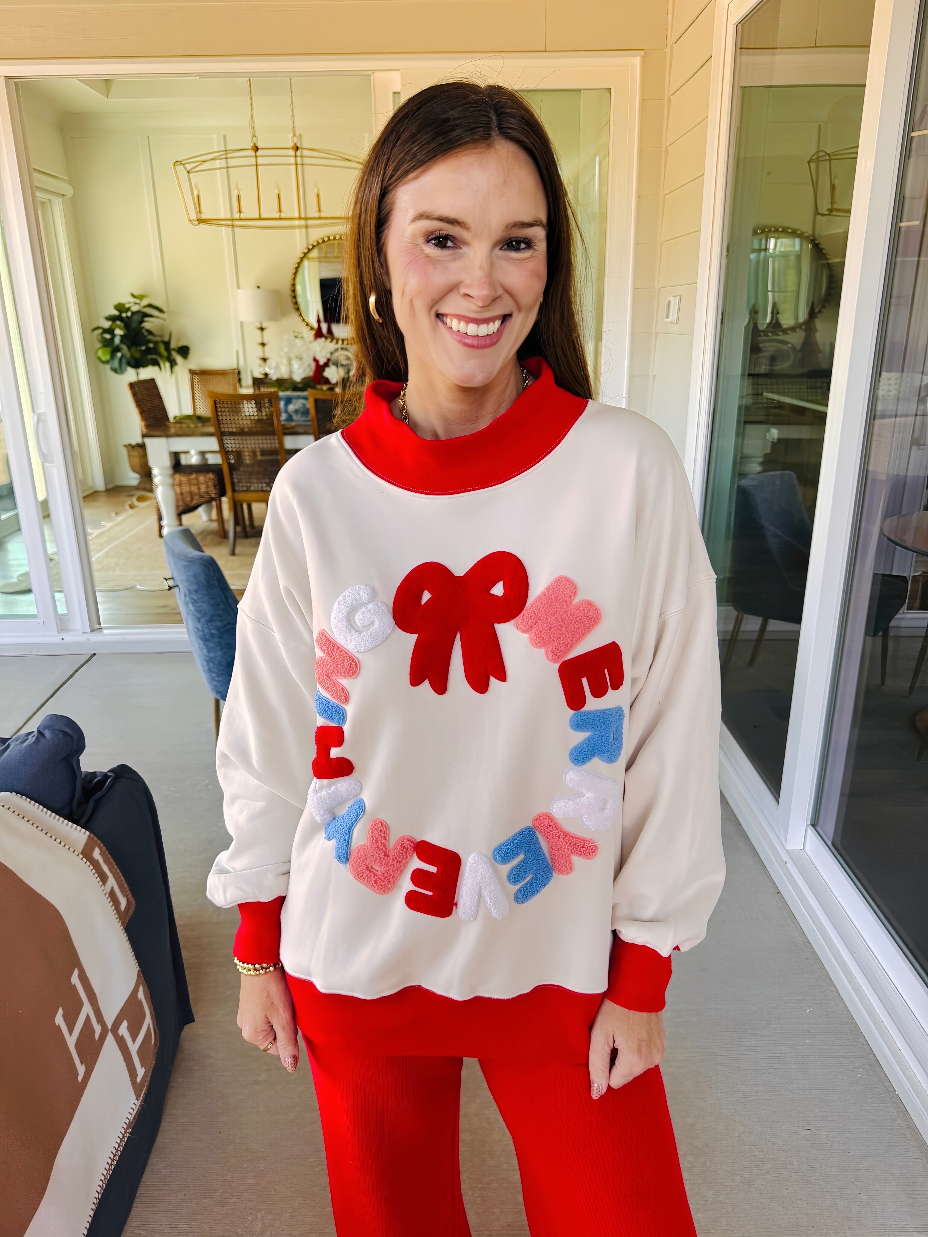 Merry Everything Mock Neck Sweatshirt