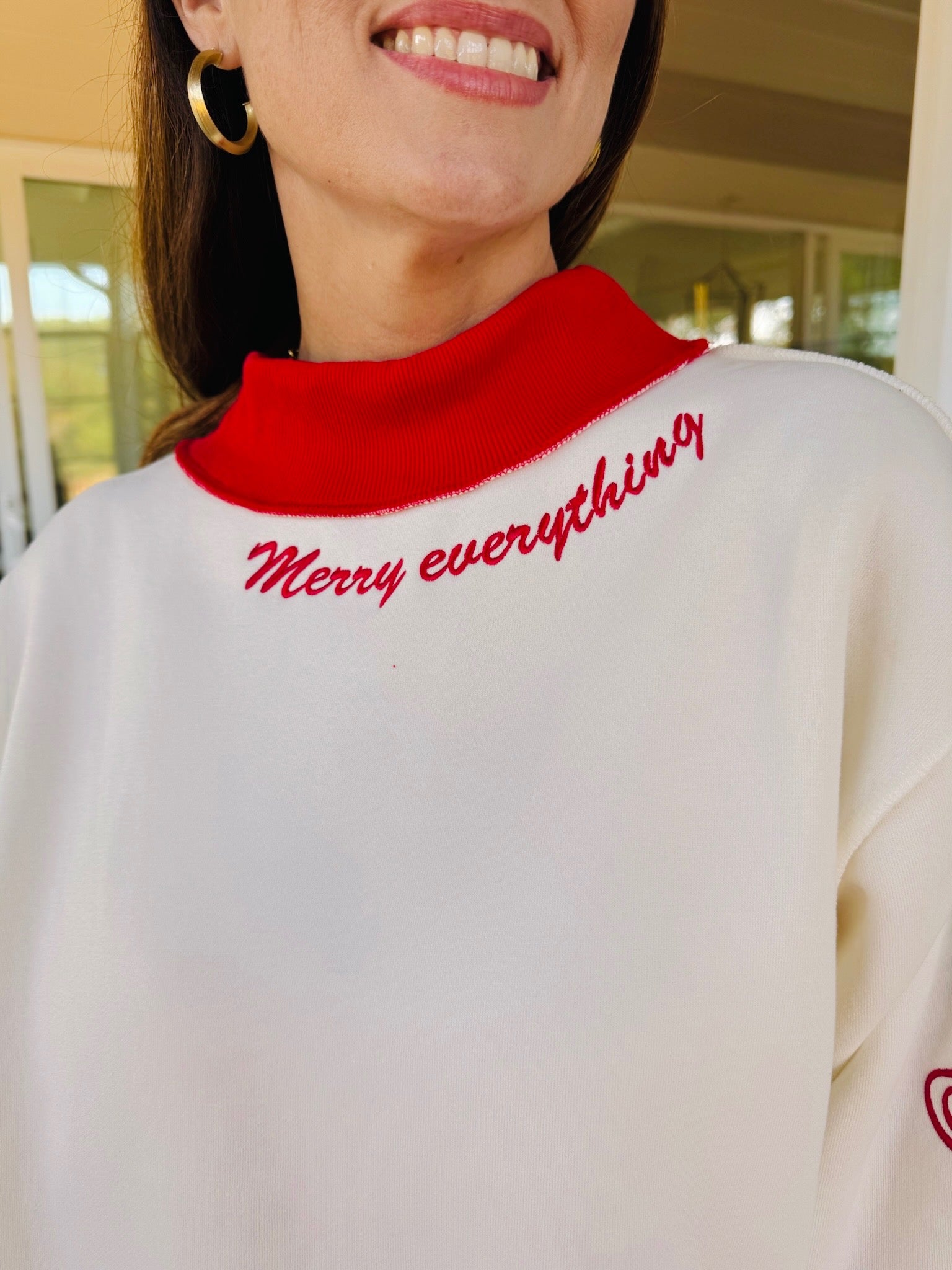 Merry Everything Mock Neck Sweatshirt