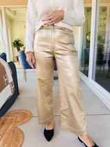The Gold Metallic Pant