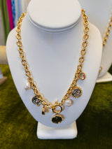 Pearl And Coin Necklace
