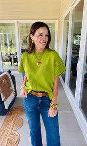 The Riley Sweater Chartreuse