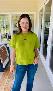 The Riley Sweater Chartreuse
