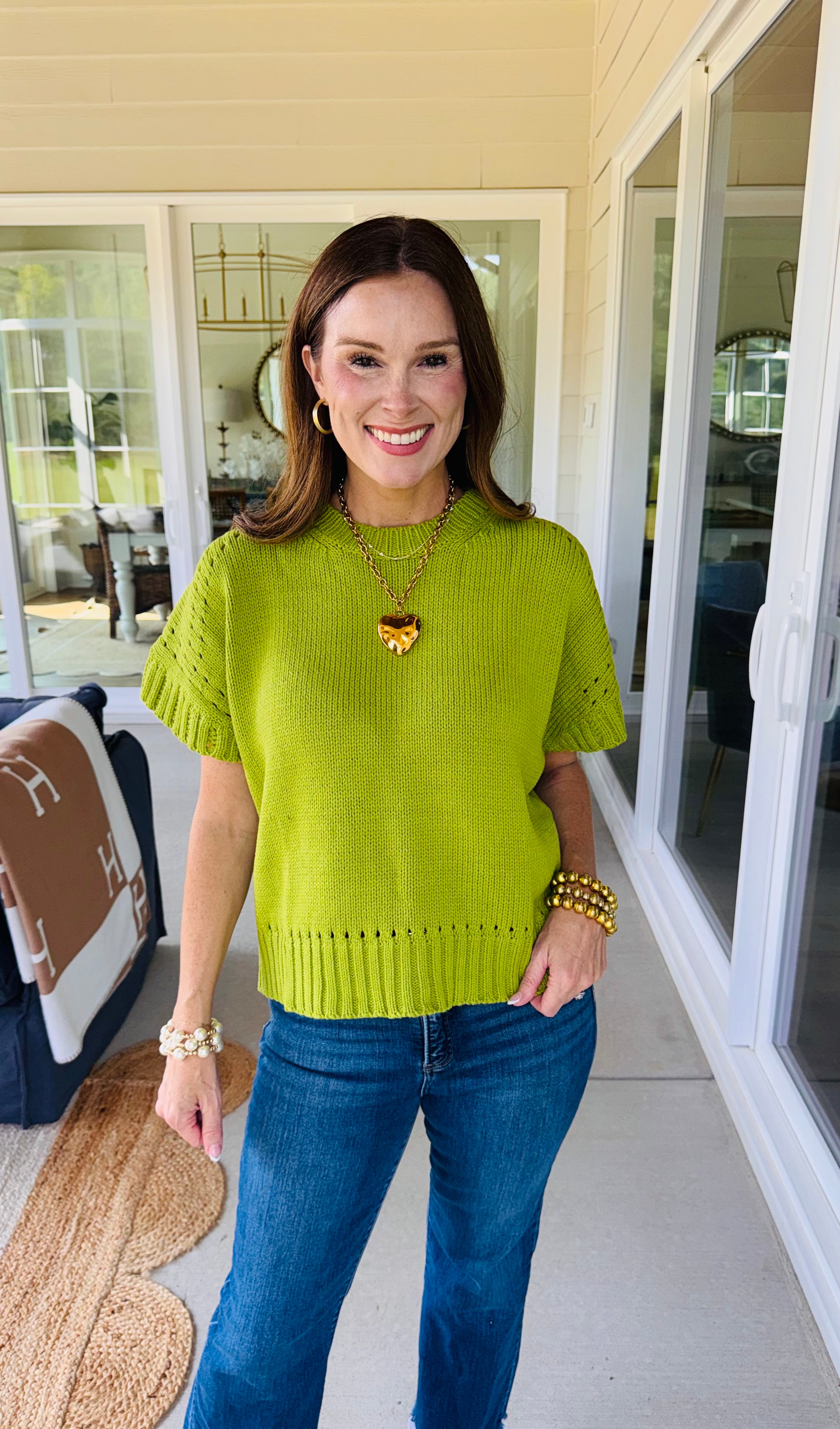 The Riley Sweater Chartreuse