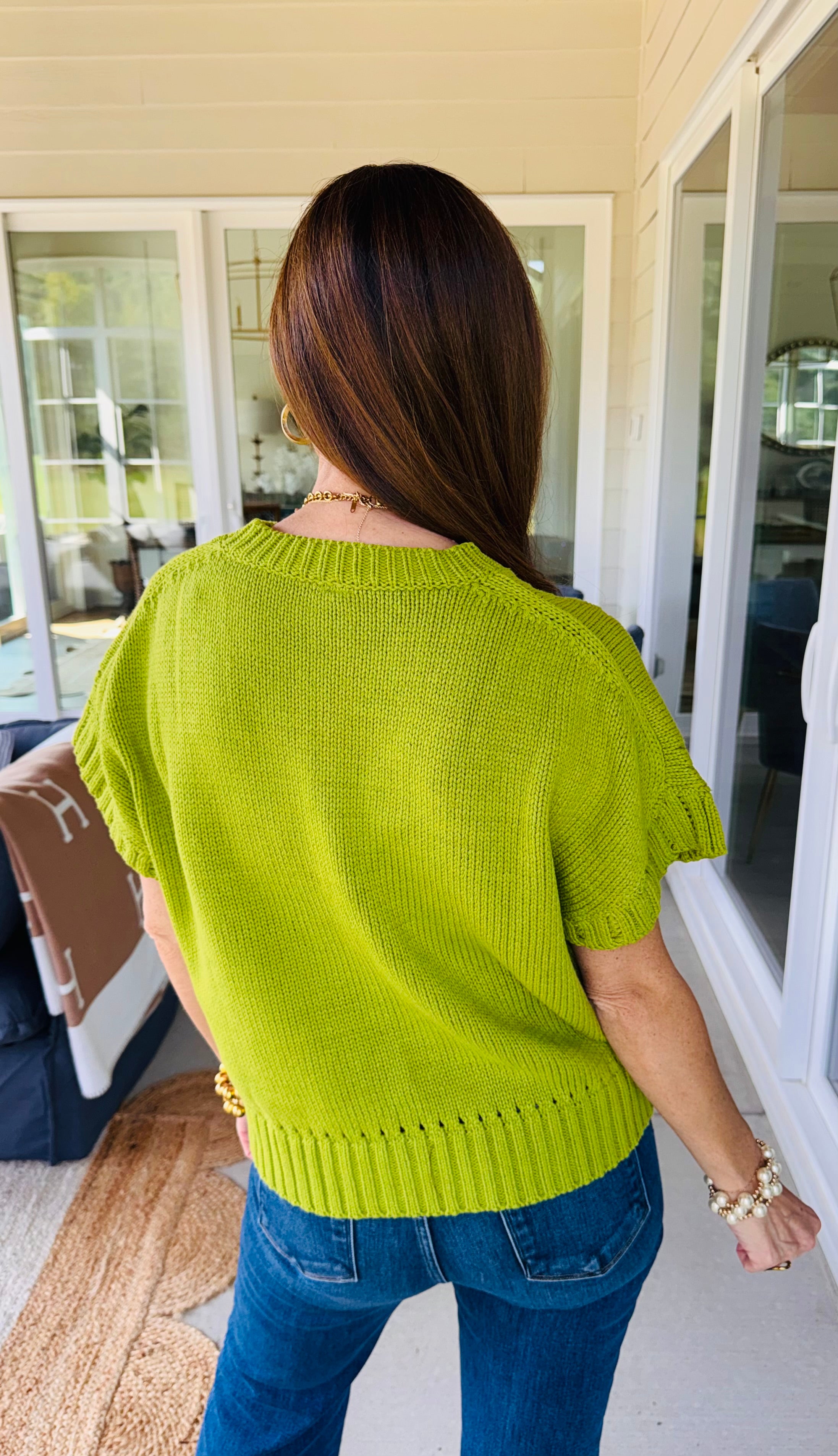 The Riley Sweater Chartreuse